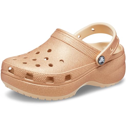 Crocs Women's Classic Platform Glitter Clog 39-40 EU Shitake von Crocs
