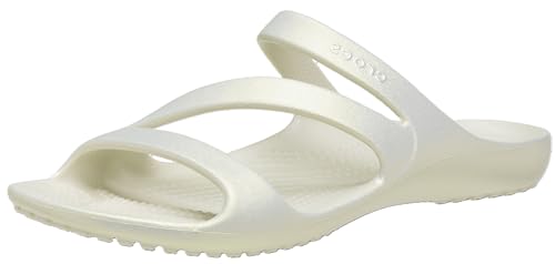 Crocs Women's Kadee II Strappy Sandals, Shimmer Stucco, 41-42 EU von Crocs