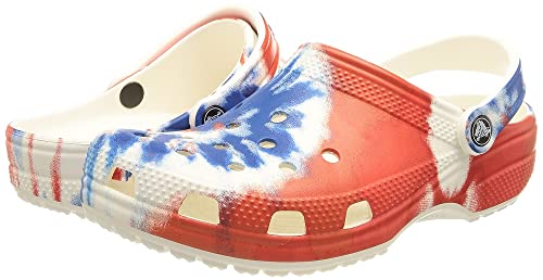 Crocs Classic Tie Dye Clogs, Zoccoli Unisex-Erwachsene, Blanco, 46/47 EU von Crocs