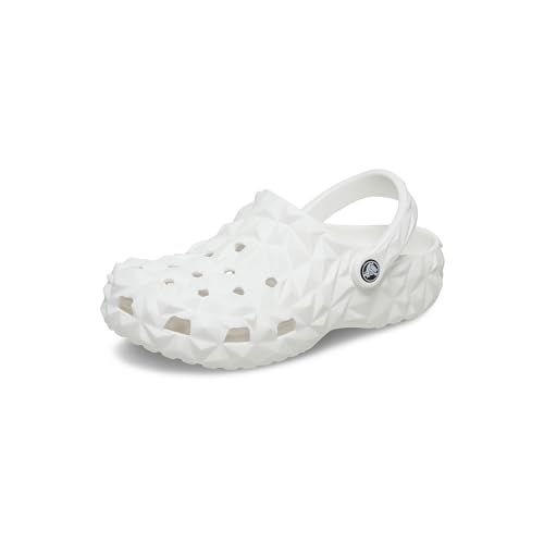 Crocs Unisex-Erwachsene Klassischer Geometrischer Clog Schiebe-Sandalen, Weiss/opulenter Garten, 39 EU von Crocs