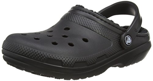 Crocs unisex-adult Classic Lined Clog Clog, Black/Black, 43/44 EU von Crocs