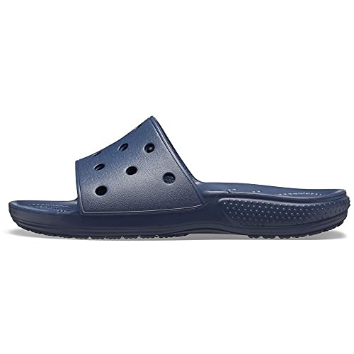 Crocs Classic Slide – Unisex Sandalen für Erwachsene – Bequeme Schuhe für den Strand – Navy – Größe 37-38 von Crocs