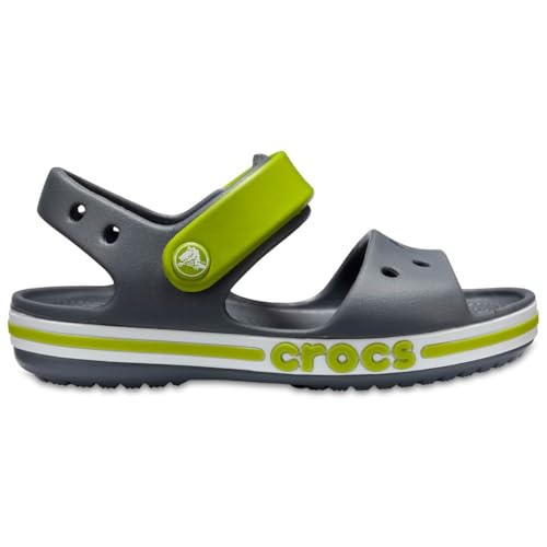 crocs 205400 Unisex-Kinder Freizeit Flip Flops und Unisex Sportwear für Kinder, Grau (Holzkohle), 28 EU von Crocs