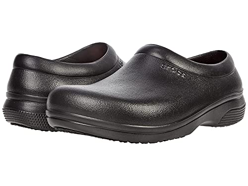 crocs Unisex On The Clock LiteRide Slip On Holzschuh, Black, 37/38 EU von Crocs