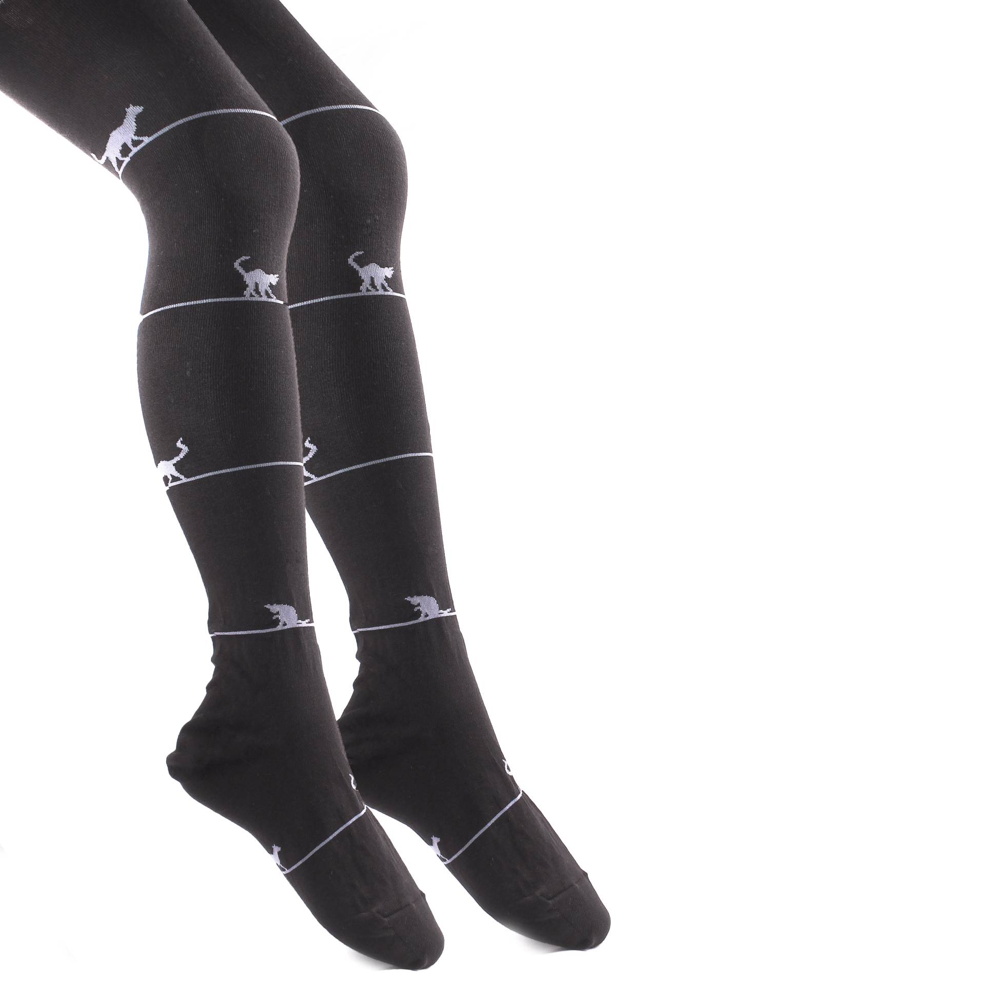Crönert, 72432 Damen Strumpfhose Cats, schwarz von Crönert