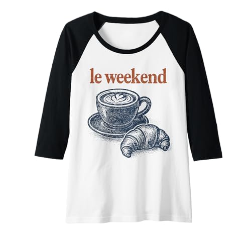 Damen Croissant Weekend Coffee Cappuccino Kaffee Raglan Damen Croissant Weekend Coffee Cappuccino Kaffee Raglan von Croissant Weekend Coffee Cappuccino Kaffee