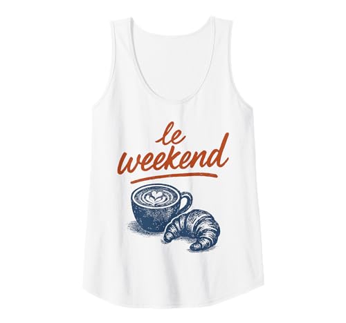 Damen Croissant Weekend Coffee Cappuccino Kaffee Tank Top Damen Croissant Weekend Coffee Cappuccino Kaffee Tank Top von Croissant Weekend Coffee Cappuccino Kaffee