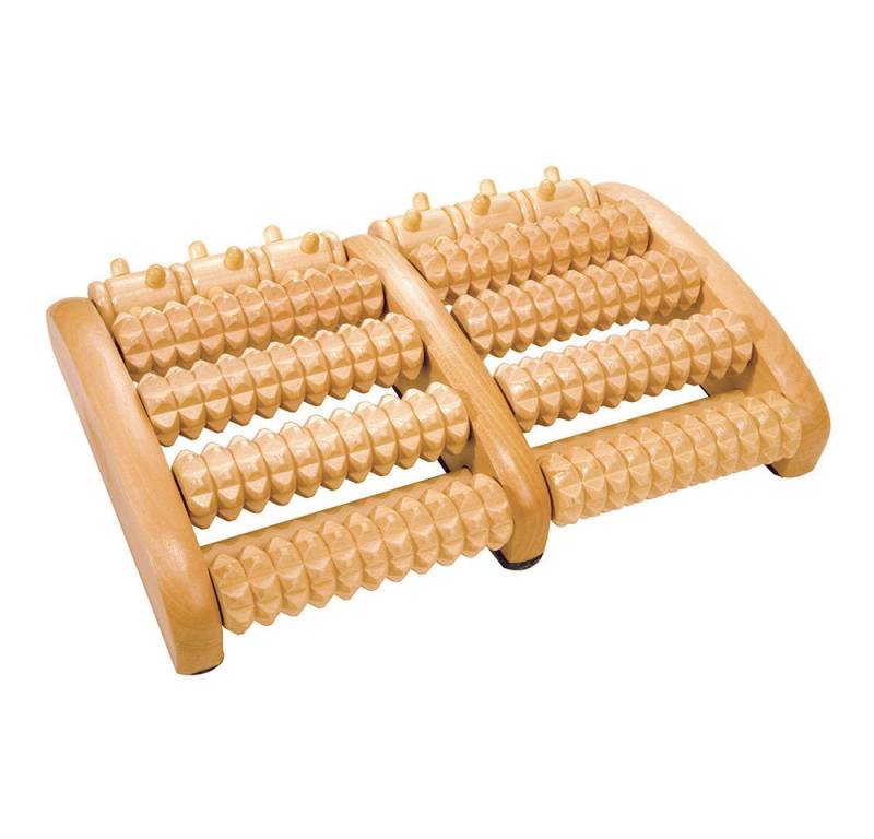 Croll & Denecke Fußmassagegerät 20270, 1-tlg., Fußroller aus Holz mit 2x5 Rollen von Croll & Denecke