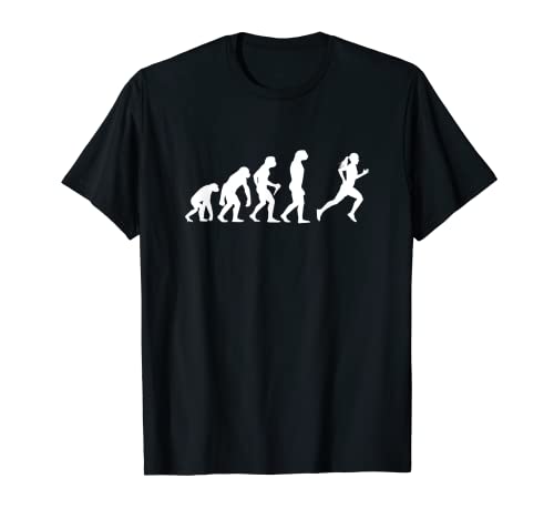 Cross Country Evolution Running Damen Mädchen Joggen T-Shirt von Cross Country Running Geschenke für Mädchen