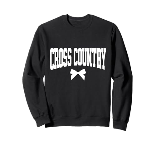 Cross Country Team Bow Runner Mädchen Leichtathletik Sweatshirt von Cross Country T-Shirt Co.