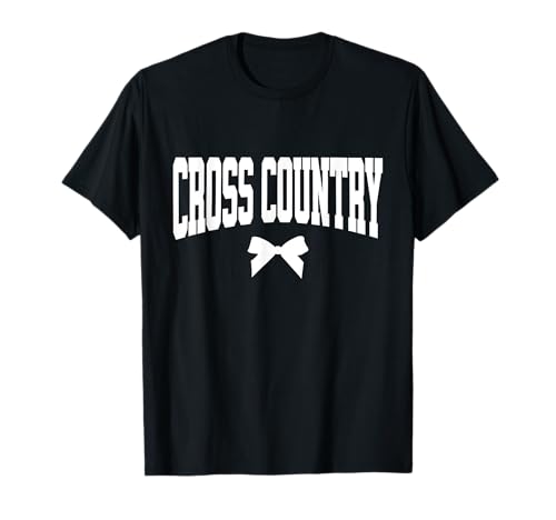 Cross Country Team Bow Runner Mädchen Leichtathletik T-Shirt von Cross Country T-Shirt Co.
