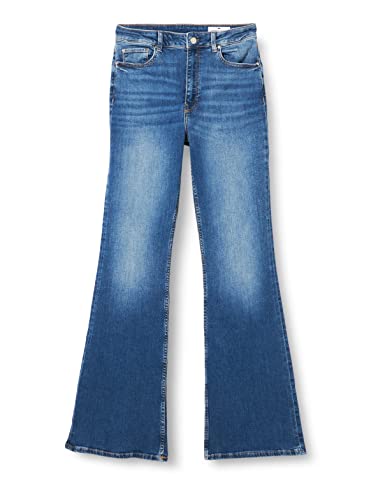 Cross Damen Flare Jeans, Mid Blue, 29W / 32L EU von Cross