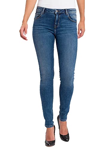 Cross Damen Page Jeans, Blau (Dark Mid Blue 010), 27W / 30L EU von Cross