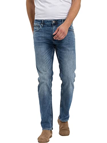 Cross Herren Damien Slim Jeans, Blau (Mid Blue 020), 33W / 30L EU von Cross