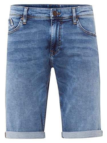 Cross Herren Leom Jeans-Shorts, Light Mid Blue, 42W EU von Cross