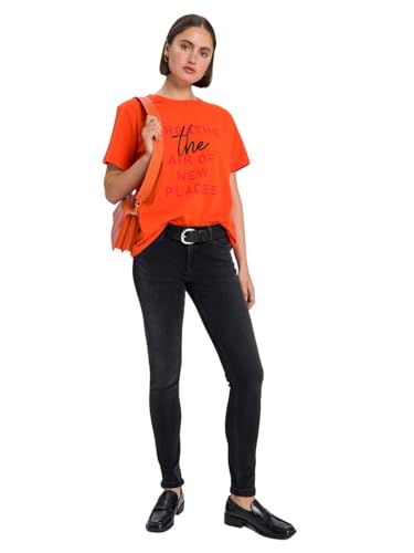 Cross Jeans Damen Jeans Alan - Skinny Fit - Grau - Anthrazite W27-W36 Stretch, Größe:32W / 34L, Farbe:Anthrazite 307 von Cross