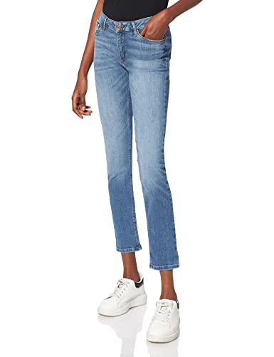 Cross Jeans Damen Alan Jeans, Sky Blue Used, Normal von Cross