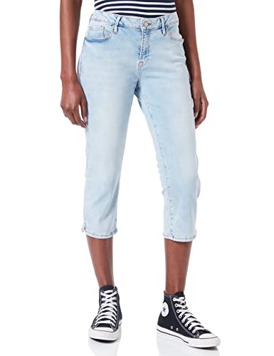 Cross Jeans Damen Amber Capri, Ice Blue, Regular von Cross