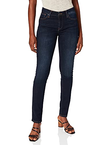 Cross Jeans Damen Anja Hose, Blau (Dark Blue Used 077), W34/L30 (Herstellergröße: 34) von Cross