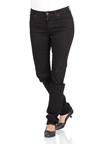 Cross Jeans Damen Anya P 489-084 Slim Jeans (schmales Bein), Schwarz (Black 155), W27/L32 von Cross