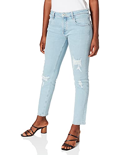 Cross Jeans Damen Gwen Boyfriend Jeans, Blau (Light Blue Destroyed 049), W29 (Herstellergröße: 29) von Cross