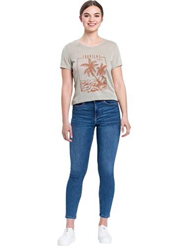 Cross Jeans Damen Jeans Judy - Super Skinny Fit - Blau - Straight Blue W25-W34 Stretch Baumwolle, Größe:32W / 30L, Farbvariante:Straight Blue 074 von Cross