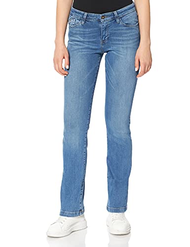 Cross Jeans Damen Lauren Jeans, mid Blue, Normal von Cross