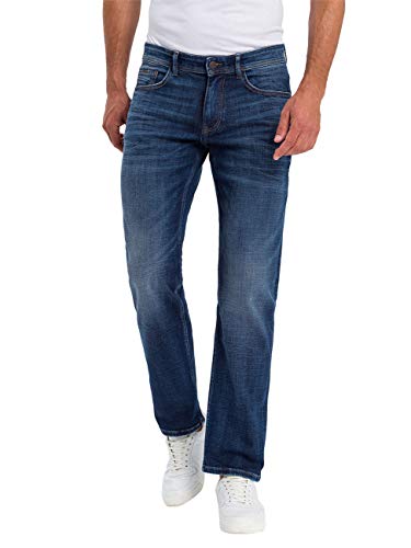 Cross Herren Antonio Straight Jeans, Blau (Dark Mid Blue 132), 30W / 30L EU von Cross