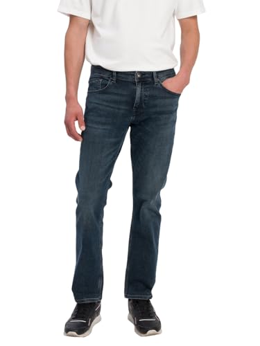 Cross Jeans Herren Jeans Dylan - Regular Fit - Blau - Dirty Blue W29-W40 Stretch, Größe:31W / 30L, Farbe:Dirty Blue 132 von Cross