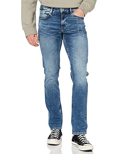 Cross Herren Dylan Regular Fit Jeans, Blau (Mid Blue Used 102), W30/L32 von Cross