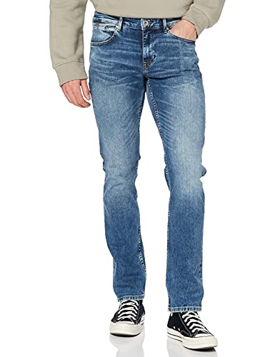 Cross Herren Dylan Regular Fit Jeans, Blau (Mid Blue Used 102), W33/L30 von Cross