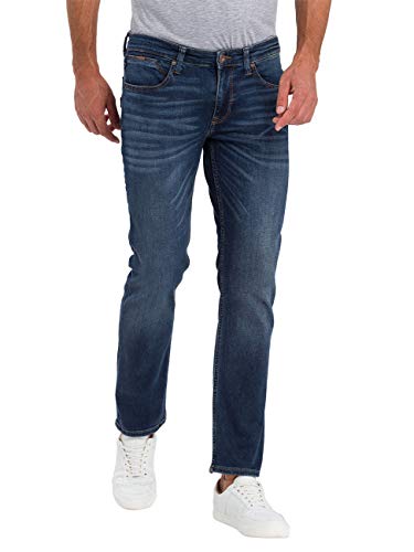 Cross Herren Dylan Regular Fit Jeans, Blau (Dark Blue 096), 33W / 36L EU von Cross