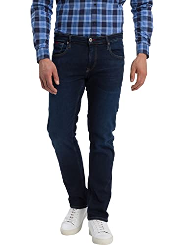Cross Jeans Herren Jeans Damien - Slim Fit - Blau - Flex Dark Blue W29-W42, Größe:36W / 30L, Farbvariante:Flex Dark Blue 026 von Cross