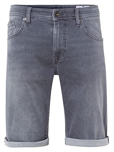Cross Jeans Herren Jeans Short LEOM - Regular Fit - Grau Blau Schwarz W27-W46, Größe:W 31, Farbe:Grey Denim 141 von Cross