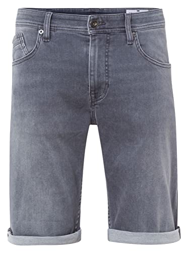 Cross Jeans Herren Jeans Short LEOM - Regular Fit - Grau Blau Schwarz W27-W46, Größe:W 32, Farbe:Grey Denim 141 von Cross