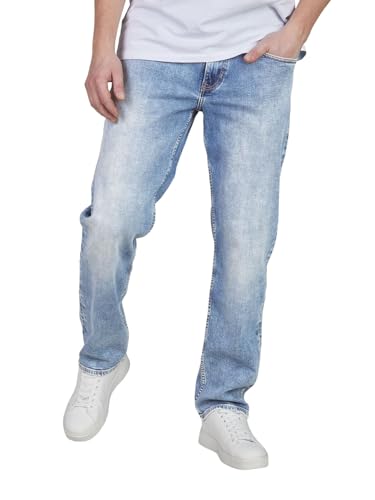 Cross Jeans Herren Stretch Comfort/Relaxed Fit Antonio Jeanshose Hose Denim, Länge:30L, Farbe:Light Mid Blue (E 161-165), Weite:36W von Cross