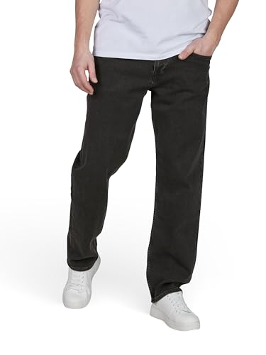 Cross Jeans Herren Stretch Comfort/Relaxed Fit Antonio Jeanshose Hose Denim, Länge:32L, Farbe:Black (E 161-163), Weite:31W von Cross