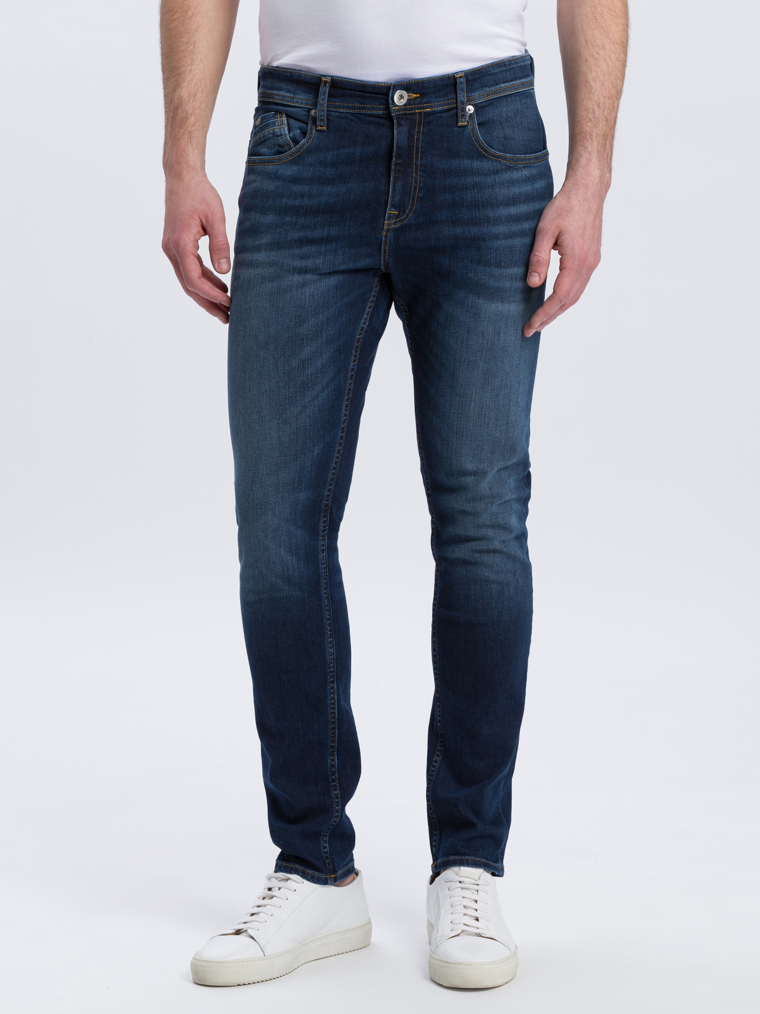 Cross Jeans Jimi 5 Pocket Pants dark blue von Cross