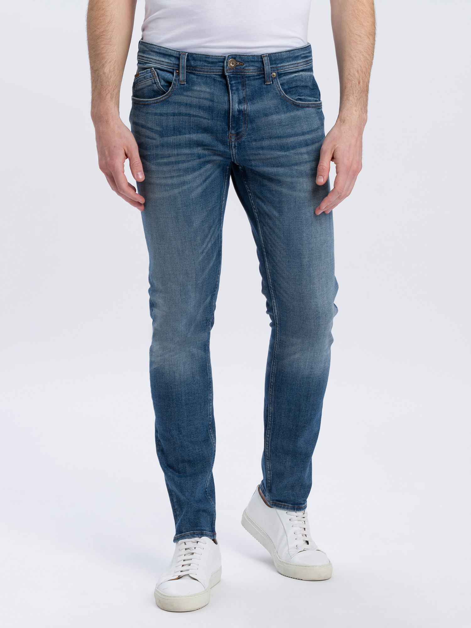 Cross Jeans Jimi 5 Pocket Pants dirty blue von Cross