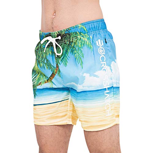 CrossHatch Herren Badeshort Gr. XL, Palm Beach von Crosshatch