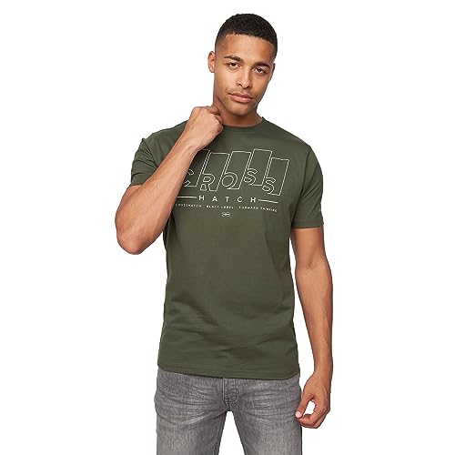 Crosshatch Herren Maxima T-Shirt, Deep Olive, M von Crosshatch