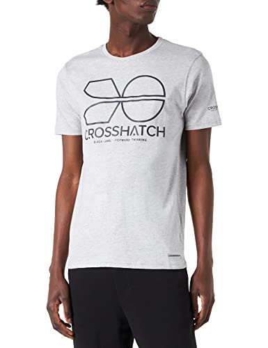 Crosshatch Herren Novello T-Shirt, grau, S von Crosshatch