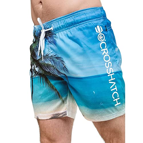 Crosshatch Herren SHELFORD Badehose, Blau (Island Cs5), L/XL von Crosshatch