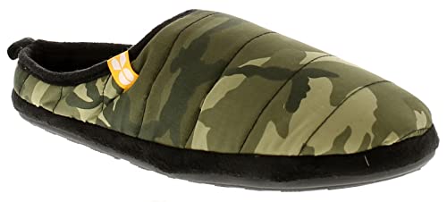 Crosshatch Herren Padfoot Slipper Hausschuh, olivgrün, 45.5 EU von Crosshatch