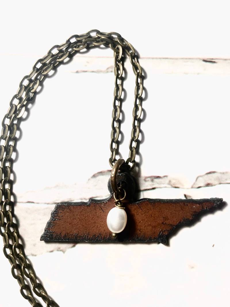 Tennessee Halskette/Rustikale Halskette/Perlenkette/Tennessee Schmuck/Perlenschmuck/Tennessee/Vols/Titans/Ut/18-Zoll-Halskette/Spieltag von CrossTheLineDesignUS