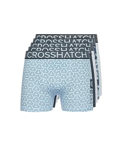 Crosshatch Herren Boxershorts (5 Stück) Buzzard - Geschenk Multipack Dessous in bunten Herren Liköre Boxershorts(S/Buzzard-Navy) von Crosshatch