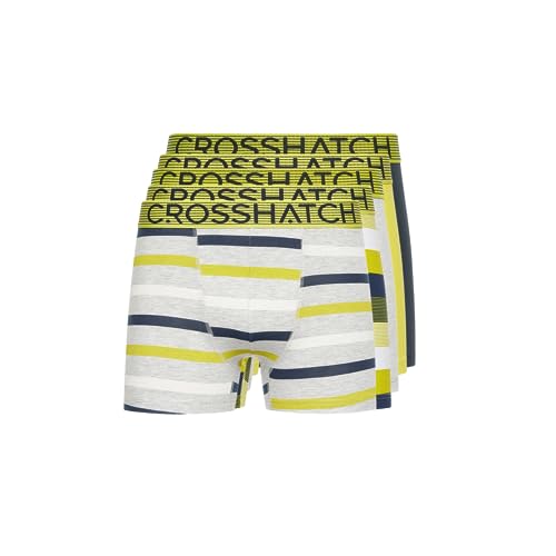 Crosshatch Herren Boxershorts Shorts (5 Stück) Dipper Multipack Unterwäsche Geschenkset Herrenfarbe Boxershorts(XL/Dipper-NEON Yellow) von Crosshatch