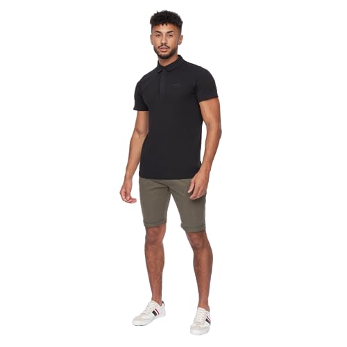 Crosshatch Herren-Chino-Shorts, schmale Passform, bequeme Baumwolle, Sommer-Shorts, Herren-Shorts mit Taschen, ideal für Sommer, Strand, Golf, Wandern und Outdoor, khaki, 36W von Crosshatch