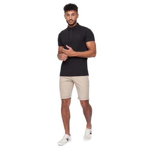 Crosshatch Herren-Chino-Shorts, schmale Passform, bequeme Baumwolle, Sommershorts, Herren-Shorts mit Taschen, ideal für Sommer, Strand, Golf, Wandern und Outdoor, beige, 30W von Crosshatch