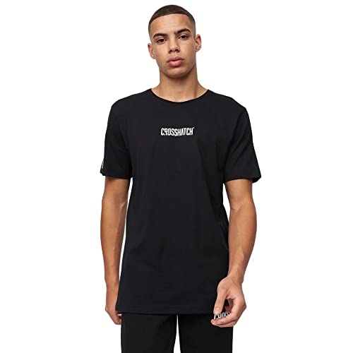 Crosshatch Herren Fellmiten T-Shirt, Schwarz, L von Crosshatch